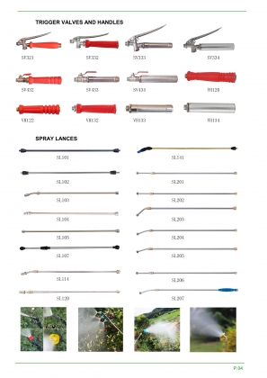 Trigger valves and spray lances